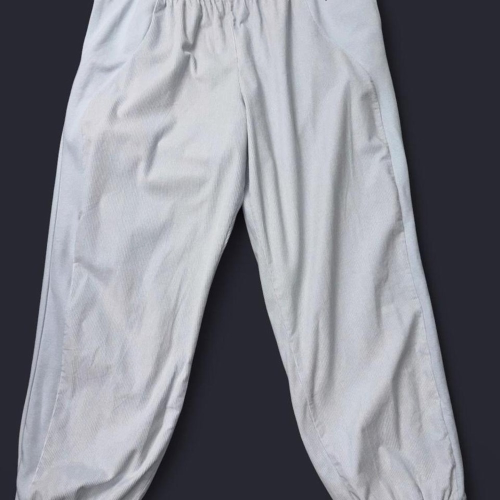 Nike Women's Sz XXL baby blue Air Corduroy Fleece High Rise Pants Joggers 0111